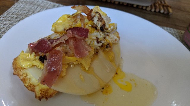 Carnivore bread with yogurt.